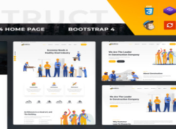 GoldBricks - шаблон сайта строительного агентства  