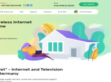 ON-Net - шаблон многостраничного  интернет-провайдера