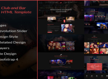 Club Couture - HTML-шаблон сайта ночного клуба  