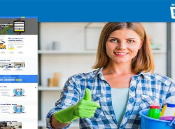 Кисть Sharp | Многоцелевой адаптивный шаблон сайта клининговых услуг  