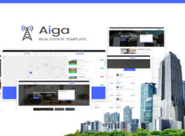 Aiga -  шаблон сайта о недвижимости  