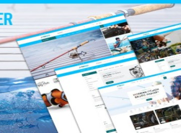 Фишинизатор | Шаблон  для рыбалки и морских принадлежностей  