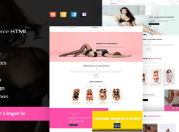 Shopeez - HTML-шаблон электронной коммерции женского белья  