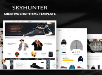 Skyhunter - шаблон сайта творческого магазина 
