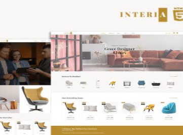 Interia - Шаблон сайта для мебели  