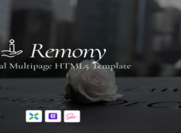 Remony -  шаблон сайта похоронного бюро  