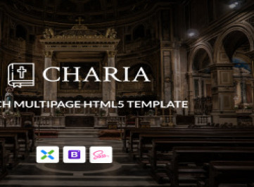 Charia -  шаблон сайта современной церкви  