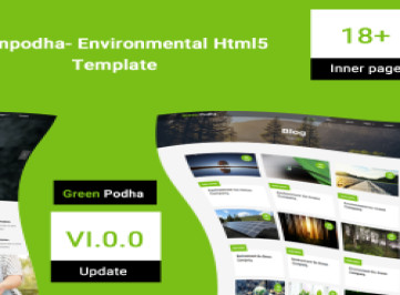 Greenpodha - экологический шаблон  Html5  