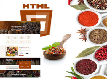  шаблон  магазина органических специй Masala  