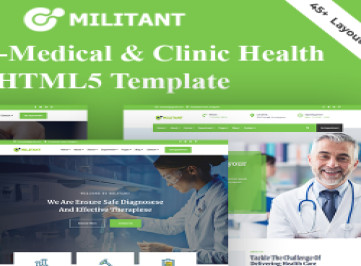  шаблон  Militant - Medical & Clinic Health  