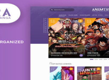 Animotra - онлайн-шаблон сайта аниме и манги  