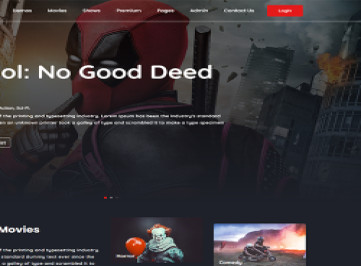 Шаблон  You-video streaming  