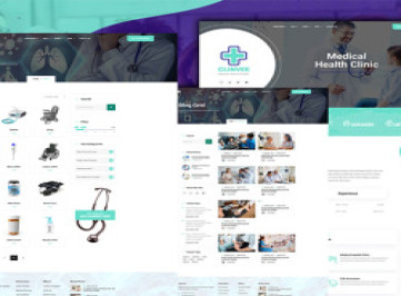 Шаблон сайта клиники Clinvee Angular Medical Doctor Responsive Clinic  