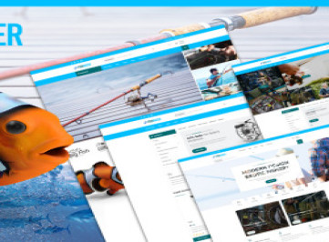 Угловой JS-шаблон Fishinizer Fishing & Marine