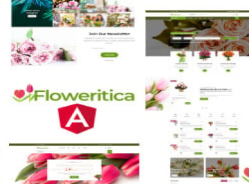 Angular JS шаблон Floristica Flowers & Roses