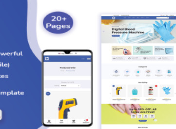 Medishop - HTML-шаблон для электронной коммерции оборудования