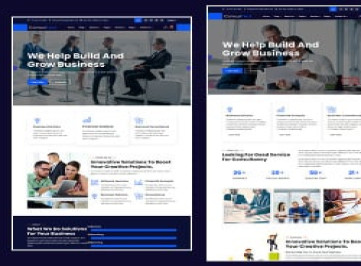 Consultect - Шаблон 5 для консультирования по финансовому учету