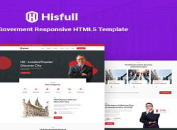 Hisfull - Муниципальный и правительственный адаптивный шаблон  