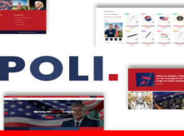 Многоцелевой политический угловой шаблон сайта Poli
