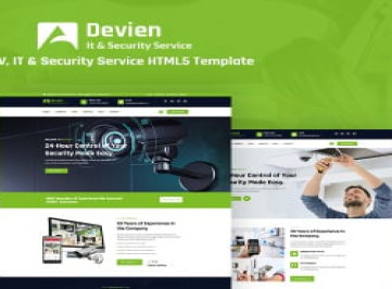 Devien -   шаблон  CCTV, ИТ и службы безопасности