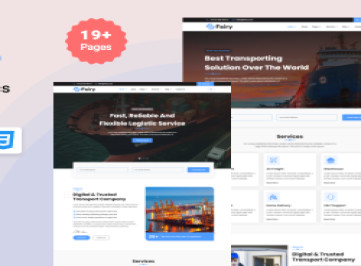 Fairy - HTML-шаблон сайта по транспорту и логистике