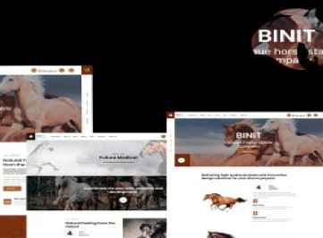 Шаблон реакции Binit Animals and Horse Сlub