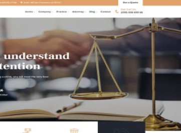 Attorna -  шаблон  для юристов, юристов и прокуроров