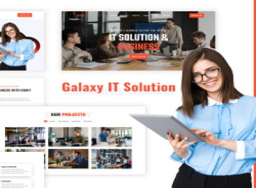 Галактика - HTML-шаблон ИТ-решения