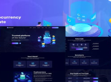 Alternat -  шаблон  для криптовалюты ICO Биткойн