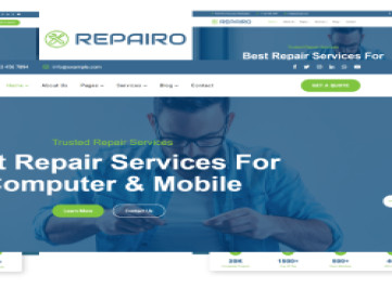 Repairo -  шаблон для ремонта компьютеров и мобильных устройств