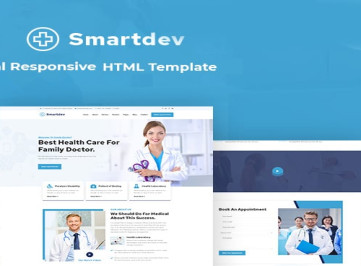Smartdev — адаптивный медицинский шаблон веб-
