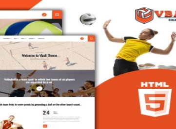 Vball -  шаблон сайта спортивного волейбола