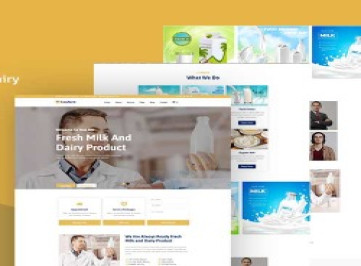 Cowfarm -  шаблон  для молока и молочных продуктов