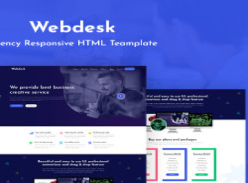 Webdesk - адаптивный шаблон  агентства