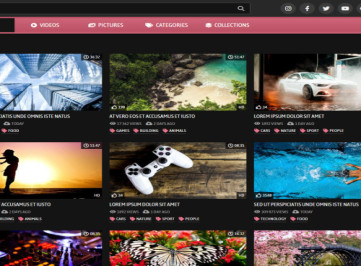 SX 1 - Шаблон для видео и фото  (10 цветовых схем)