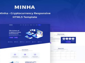 Minha -  шаблон  для криптовалюты