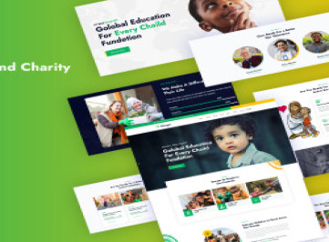 Голод - адаптивный шаблон  для некоммерческих и благотворительных организаций
