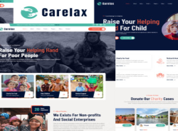 Carelax - шаблон  для некоммерческих и благотворительных фондов