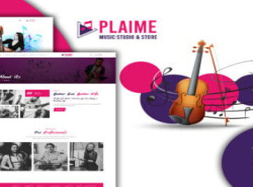  шаблон  музыкальной группы и музыканта Plaime