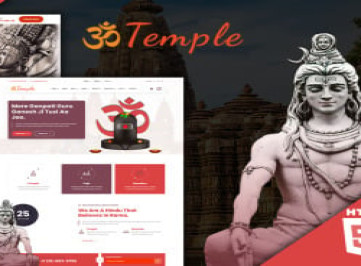 Шаблон  Temple Hindu Mandir Religious 