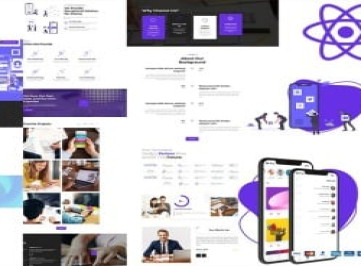 Шаблон  для мобильного приложения Applio Startup на React Js