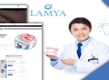  шаблон  медицинского стоматолога Lamya