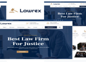 Lawrex - шаблон  для юристов и адвокатов