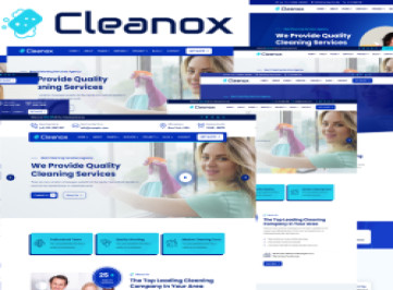 Cleanox - шаблон  для клининговых услуг