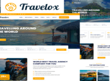 Travelox - шаблон  для путешествий и туров