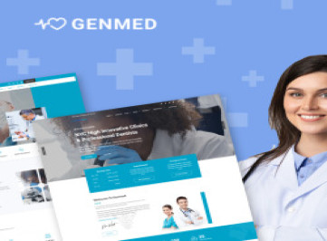 Генмед |  шаблон  медицинской клиники