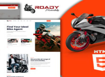 Roady - Прокат мотоциклов Шаблон 