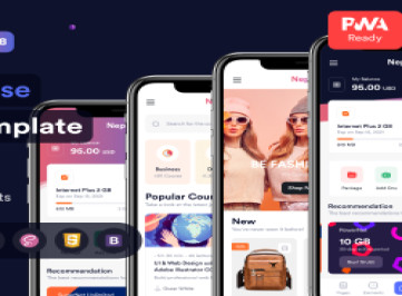 Nepro - Многоцелевой мобильный шаблон 