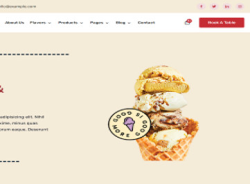 Glaciajo - HTML-шаблон электронной коммерции интернет-магазина мороженого и продуктов питания