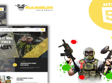  шаблон  клуба экстремальных видов спорта Rangun Air Soft Paintball
